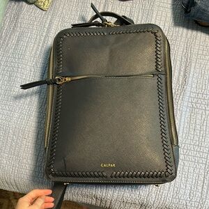 Calpak Kaya 15 inch Laptop Backpack - navy
